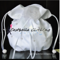 White handmade handbags beautiful flower bridal satin handbags indian bridal handbags handcraft bling crystal handbag